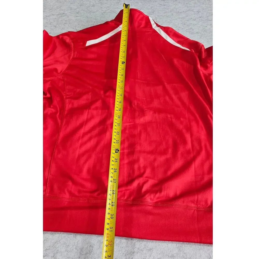 Nike Team Overtime Jacket Red Full-Zip Track Training Sports Jacket. Mens Sz XL